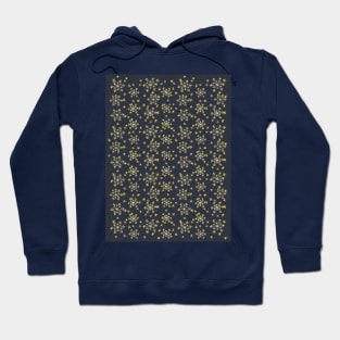 Snowflakes Pattern - Midnight Blue Hoodie